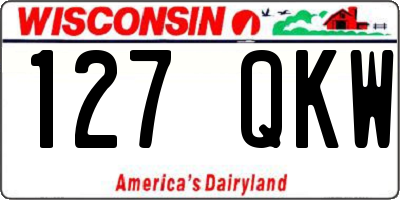 WI license plate 127QKW