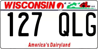 WI license plate 127QLG