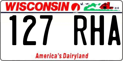 WI license plate 127RHA