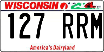 WI license plate 127RRM