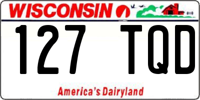 WI license plate 127TQD