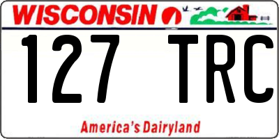 WI license plate 127TRC