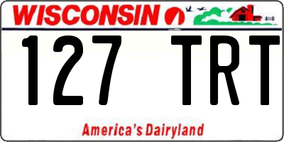 WI license plate 127TRT