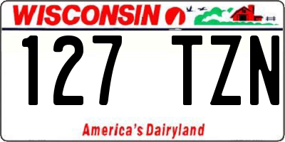WI license plate 127TZN