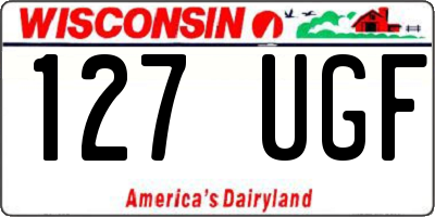 WI license plate 127UGF