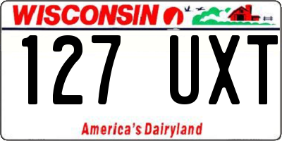 WI license plate 127UXT
