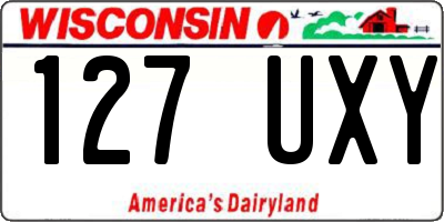 WI license plate 127UXY