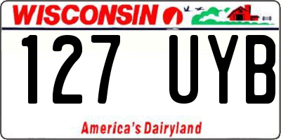 WI license plate 127UYB