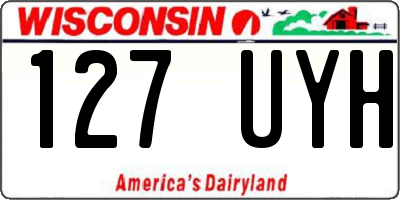 WI license plate 127UYH