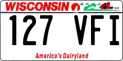 WI license plate 127VFI