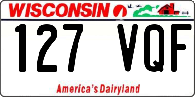 WI license plate 127VQF