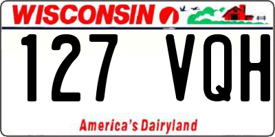 WI license plate 127VQH