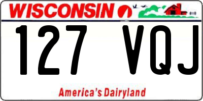 WI license plate 127VQJ