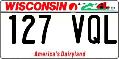 WI license plate 127VQL