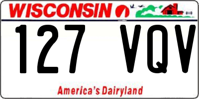 WI license plate 127VQV