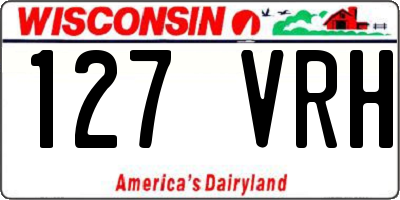 WI license plate 127VRH