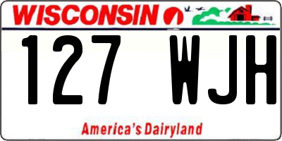WI license plate 127WJH