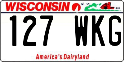 WI license plate 127WKG