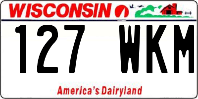 WI license plate 127WKM