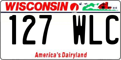 WI license plate 127WLC