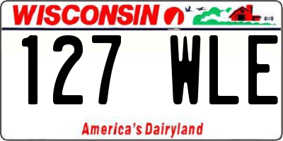 WI license plate 127WLE