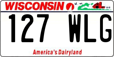 WI license plate 127WLG