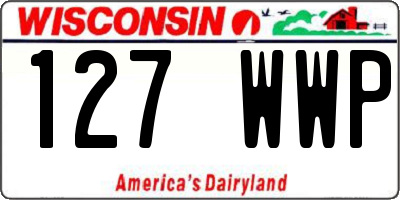 WI license plate 127WWP