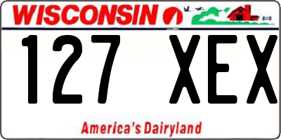 WI license plate 127XEX