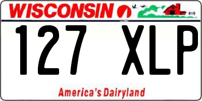 WI license plate 127XLP