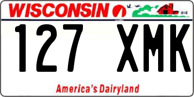 WI license plate 127XMK
