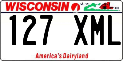 WI license plate 127XML
