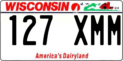 WI license plate 127XMM