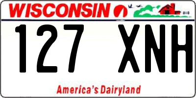WI license plate 127XNH