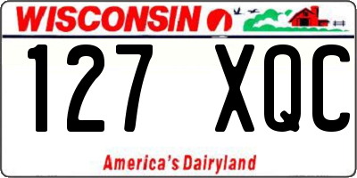 WI license plate 127XQC