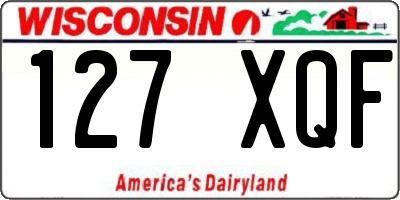 WI license plate 127XQF