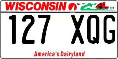 WI license plate 127XQG