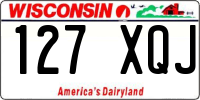 WI license plate 127XQJ