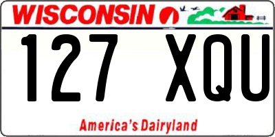 WI license plate 127XQU