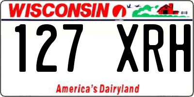 WI license plate 127XRH
