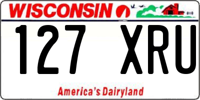 WI license plate 127XRU