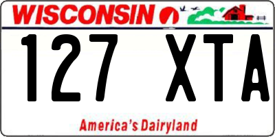 WI license plate 127XTA