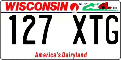 WI license plate 127XTG