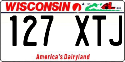WI license plate 127XTJ