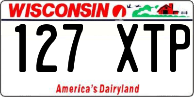 WI license plate 127XTP