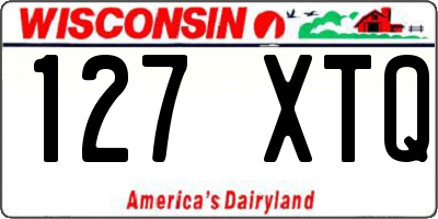 WI license plate 127XTQ