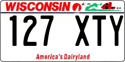 WI license plate 127XTY