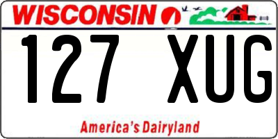 WI license plate 127XUG
