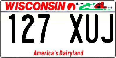 WI license plate 127XUJ