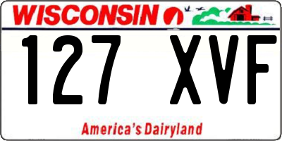 WI license plate 127XVF