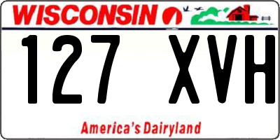 WI license plate 127XVH